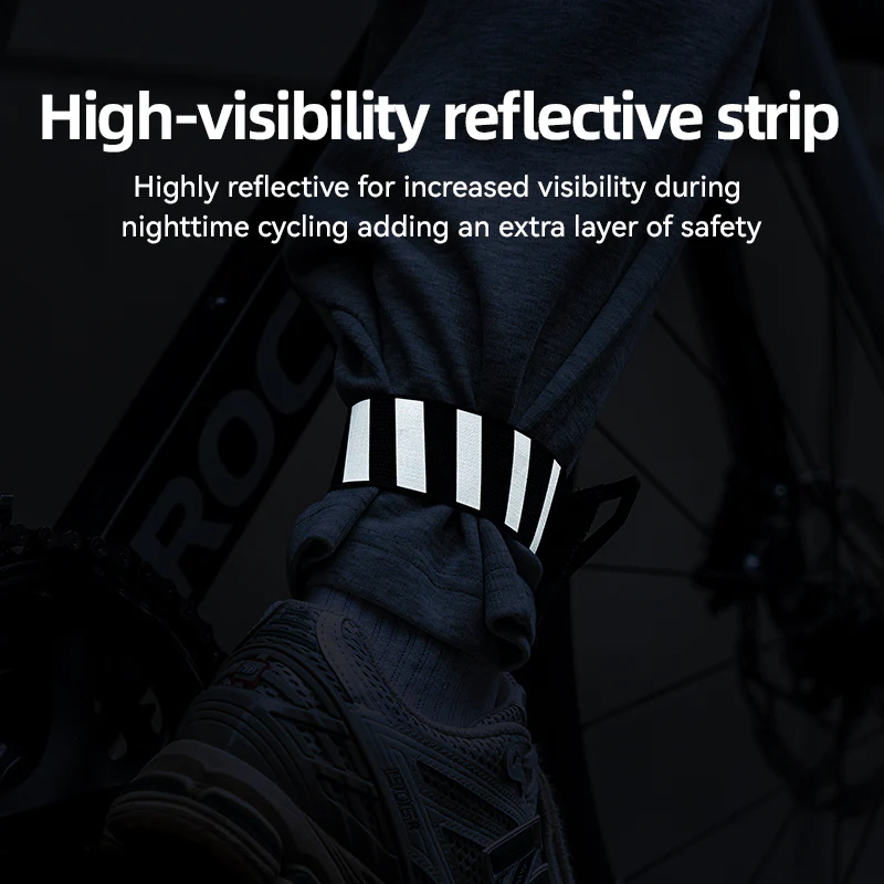 ROCKBROS Anti-Roll Chain Riding Leg Straps Adjustable Reflective - Image 11