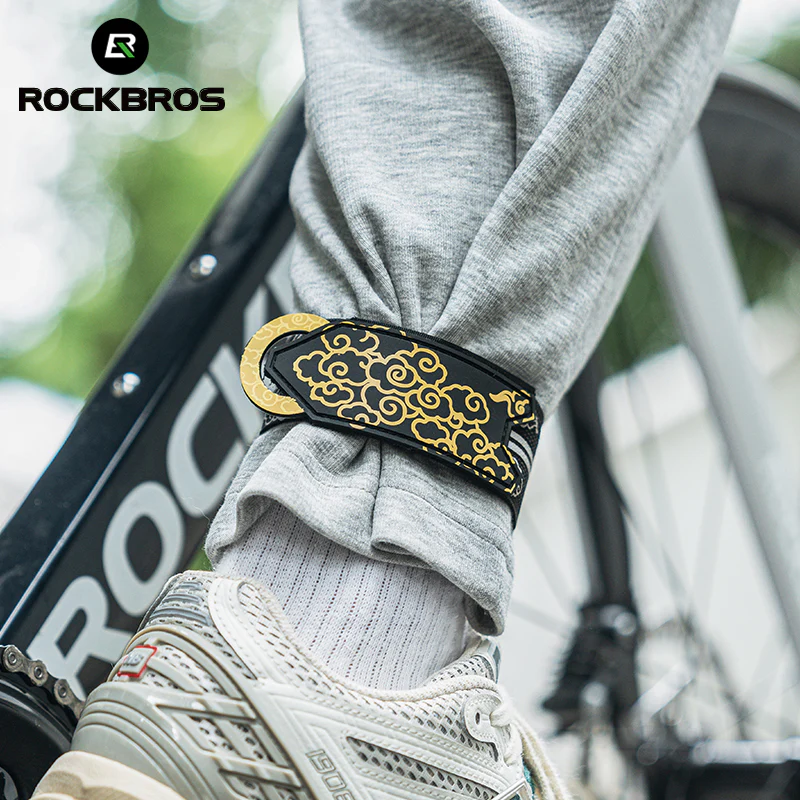 ROCKBROS Anti-Roll Chain Riding Leg Straps Adjustable Reflective - Image 6