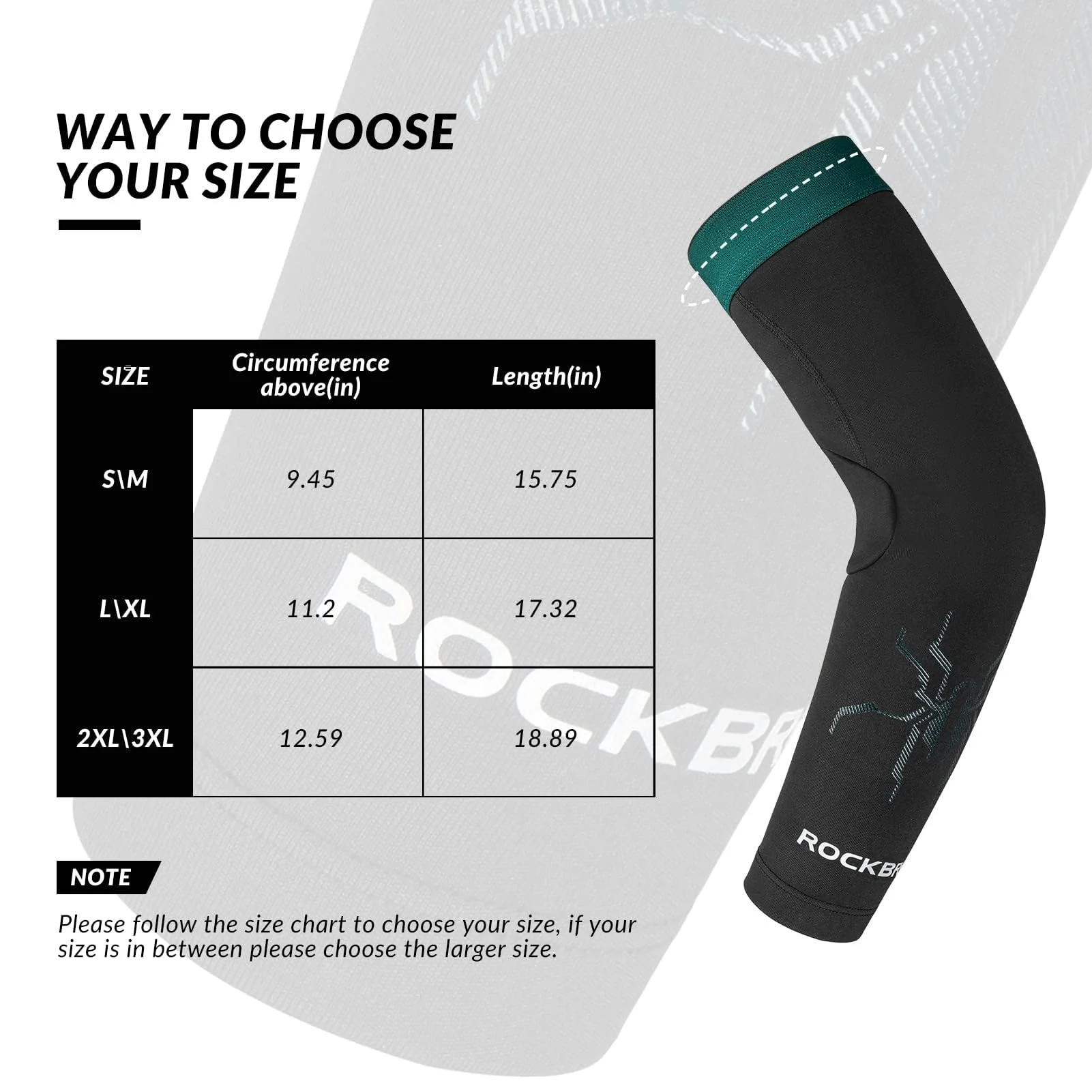 ROCKBROS Arm Sleeves Cycling Arm Warmers with Ultimate Warmth Moisture-Wicking Flexible - Image 13