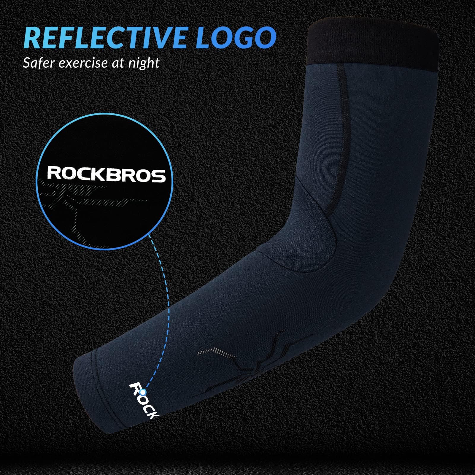 ROCKBROS Arm Sleeves Cycling Arm Warmers with Ultimate Warmth Moisture-Wicking Flexible - Image 5