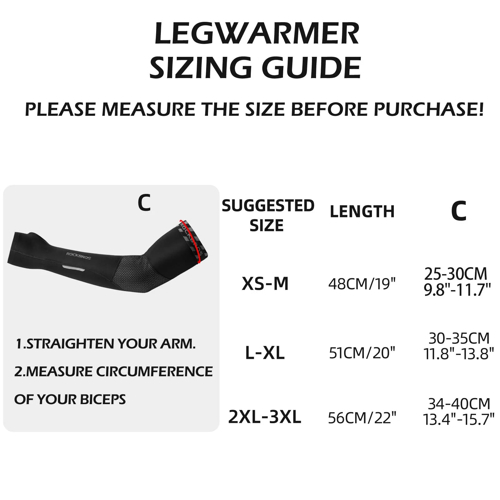 ROCKBROS Arm Warmers Thermal Arm Sleeves with Thumb Holes for Men Women - Image 6