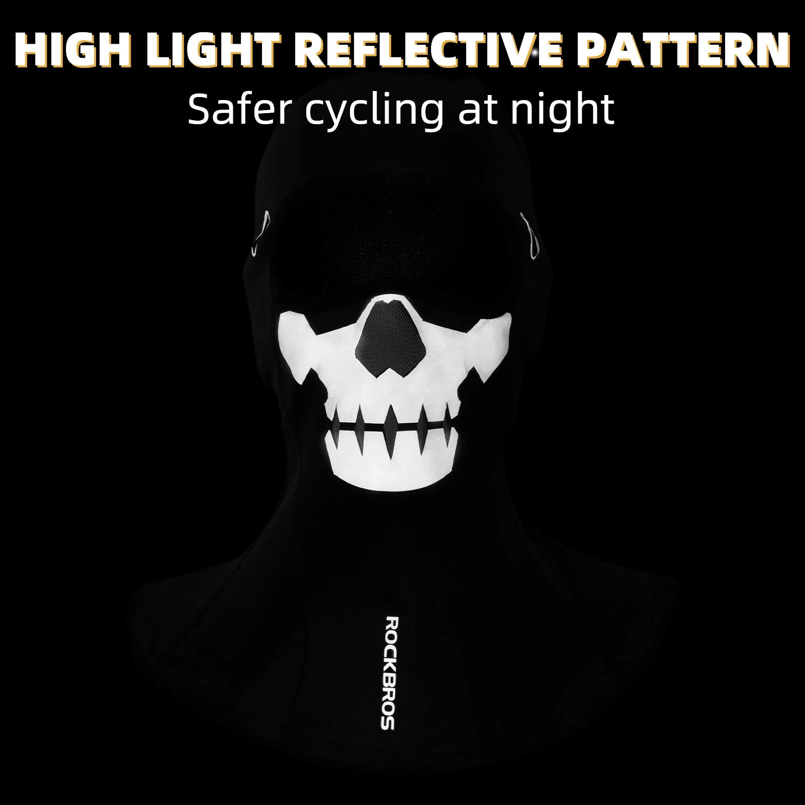 ROCKBROS Balaclava Ski Mask Full Face Winter Fleece Hood for Skiing Cycling - Image 6