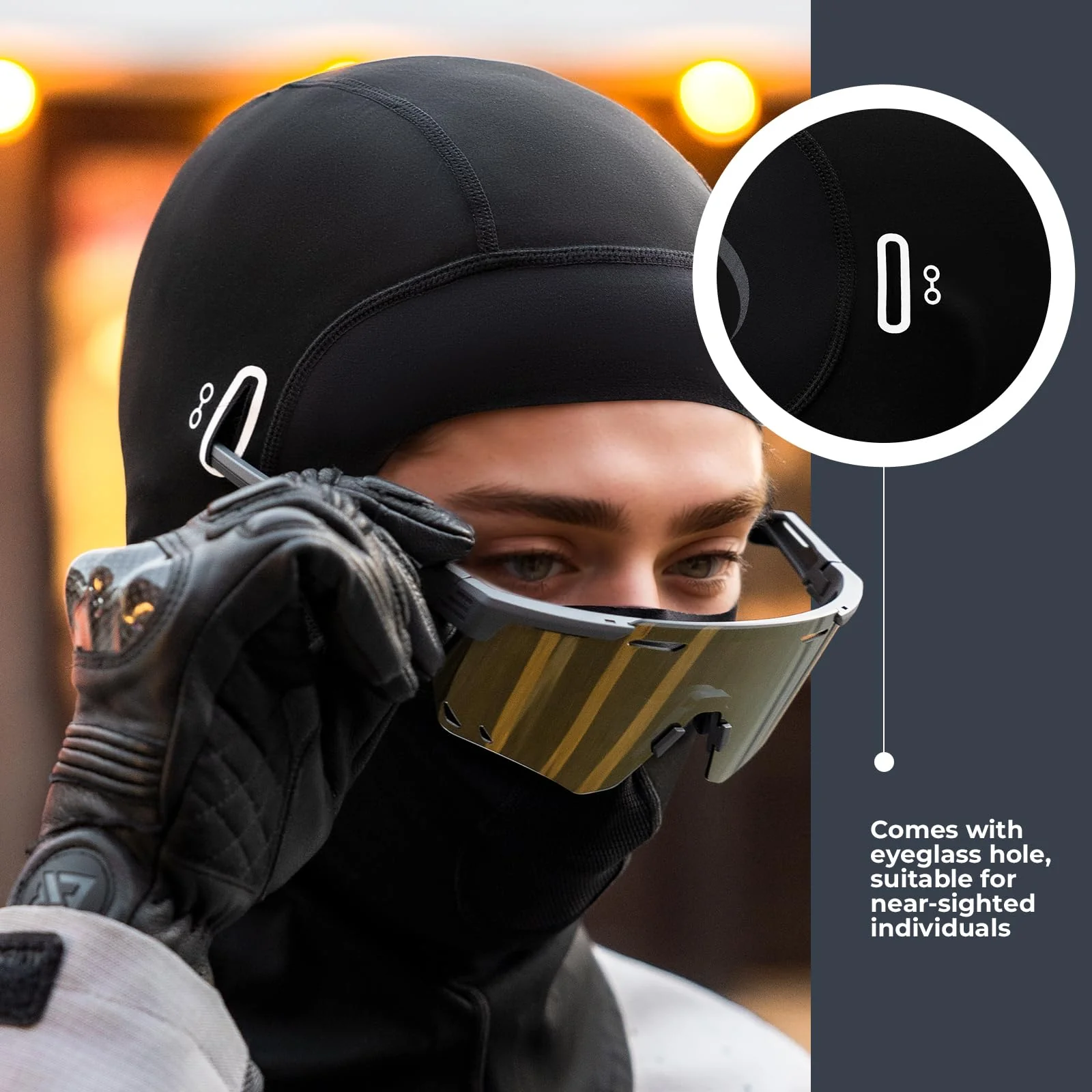 ROCKBROS Balaclava Ski Mask, Thermal Full Face Cover, Windproof Neck Warmer - Image 6