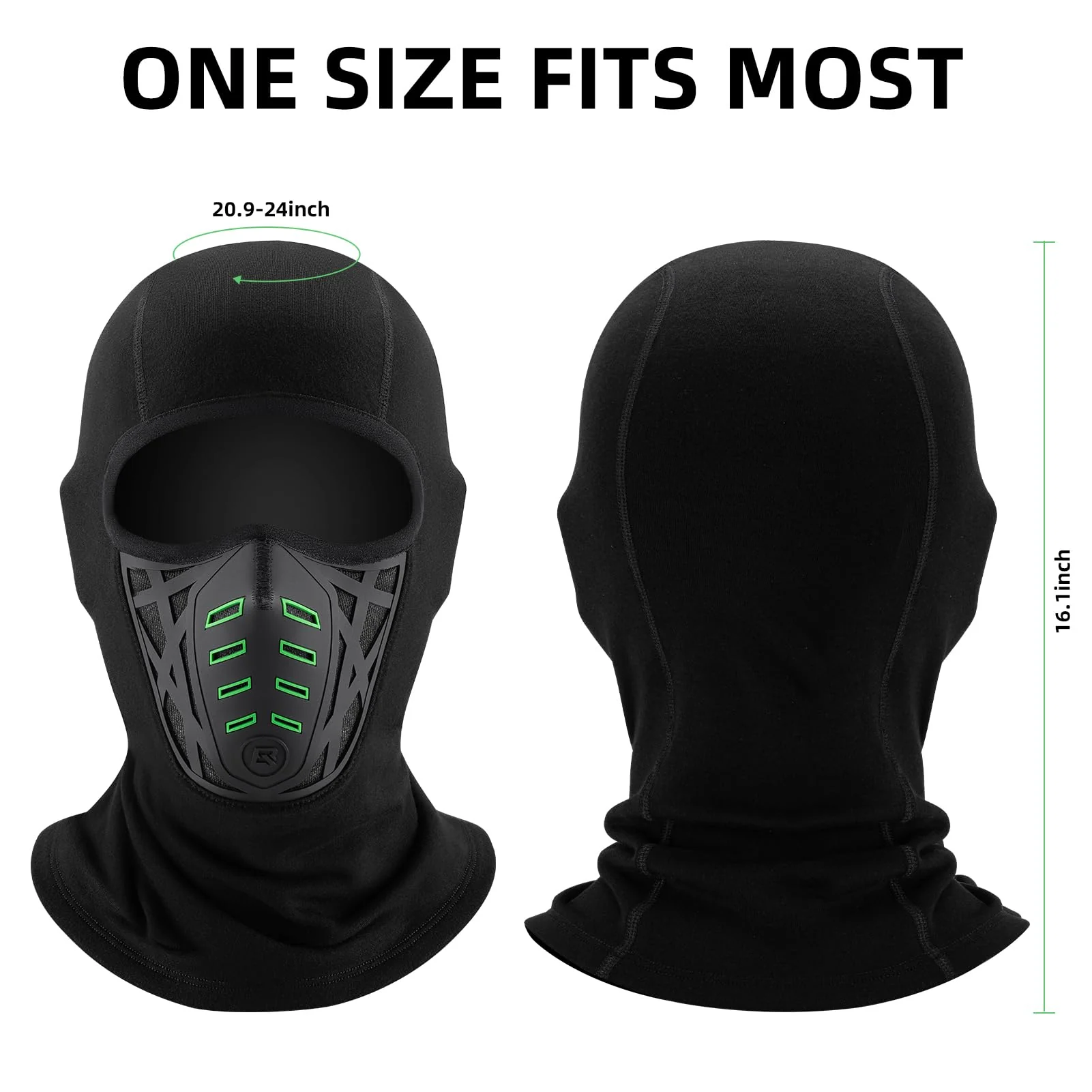 ROCKBROS Balaclava Ski Mask Thermal Windproof Balaclava Mask 3D Design - Image 3