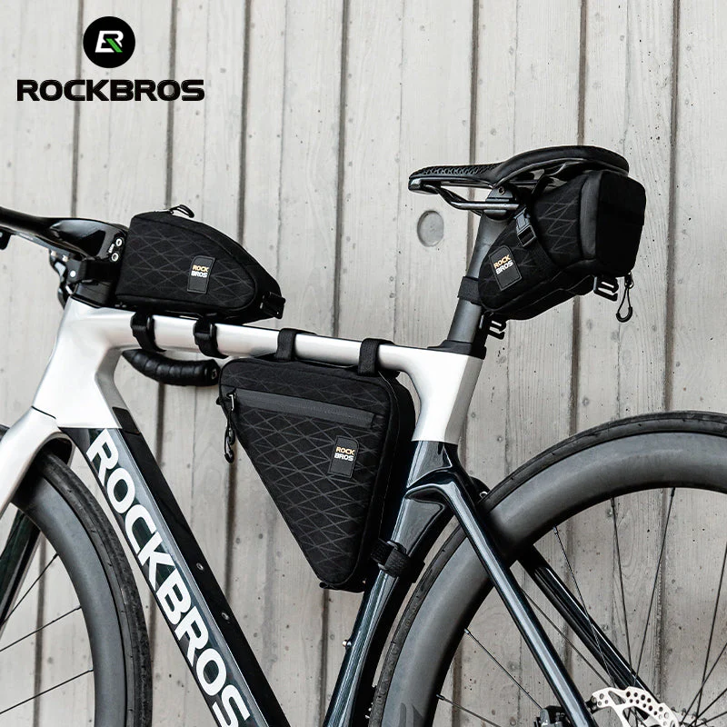 ROCKBROS Bicycle Combination Bags Set Cycling Top Tube/Triangle/Saddle Bags Set - Image 2