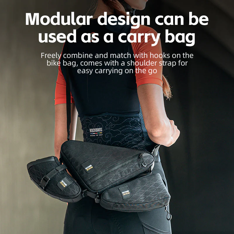 ROCKBROS Bicycle Combination Bags Set Cycling Top Tube/Triangle/Saddle Bags Set - Image 7