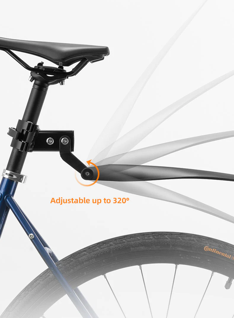 ROCKBROS Bicycle Front and Rear Fender Set - Quick Release, Adjustable - Image 9