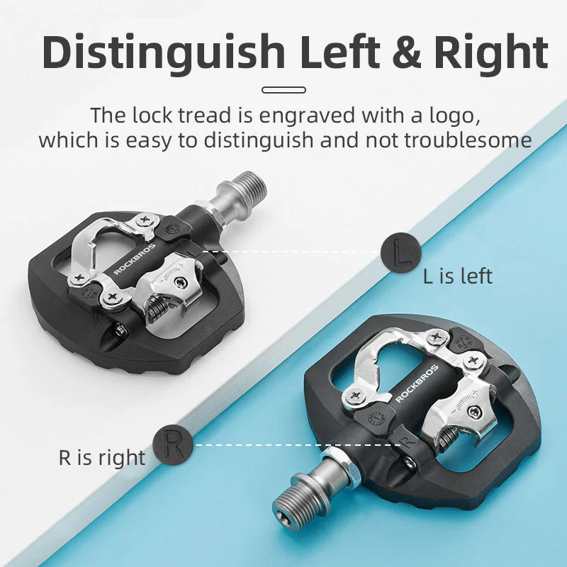 ROCKBROS SPD Dual-Purpose Bike Pedals - Compatible with Shimano MTB/Road - Image 7