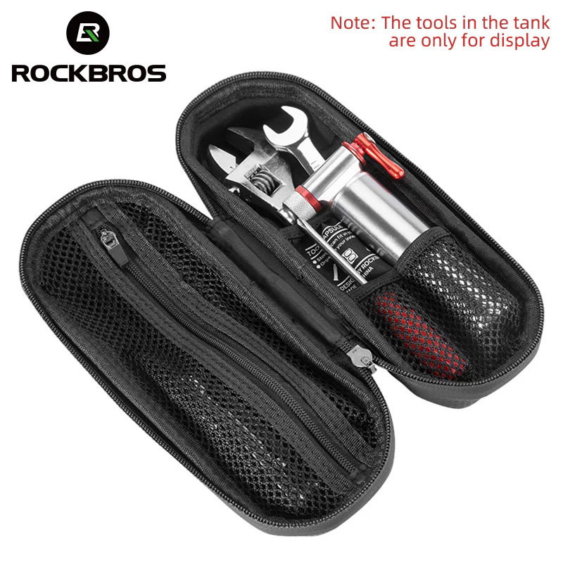 ROCKBROS Bicycle Repair Tools Kit Bag Bike Tool Set Wrench Tire Patch Levers Inflator - Image 4