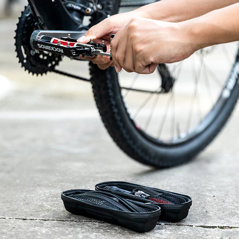 ROCKBROS Bicycle Repair Tools Kit Bag Bike Tool Set Wrench Tire Patch Levers Inflator - Image 6