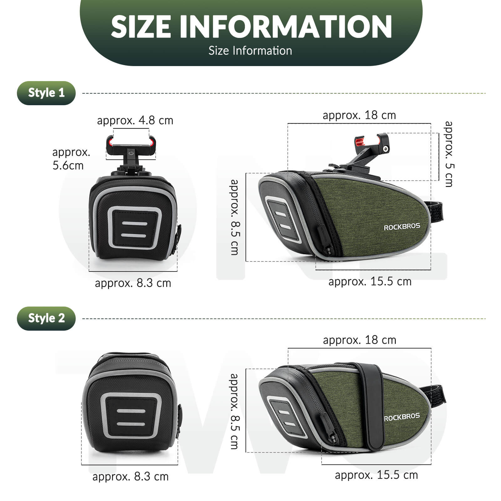 ROCKBROS Bicycle Saddle Bag 0.45L - Image 9