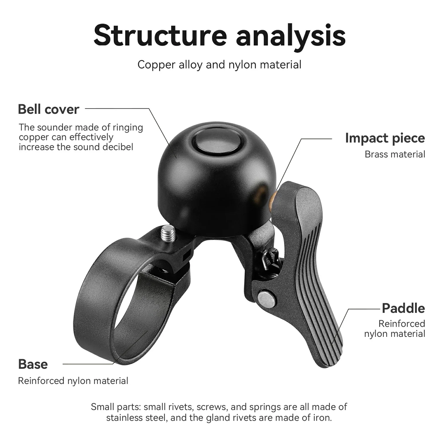 ROCKBROS Bike Bell for Road Bike with Loud Sound - Image 6