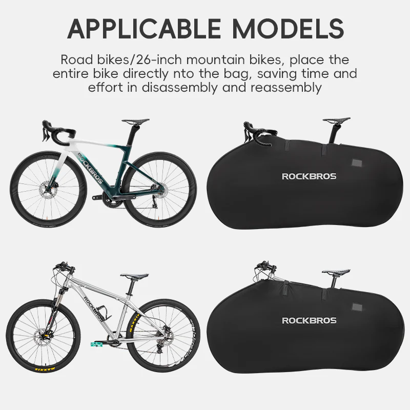 ROCKBROS Bike Carry Bag Storage Bag Waterproof Road Bike 26'' MTB Carrier Bag - Image 4