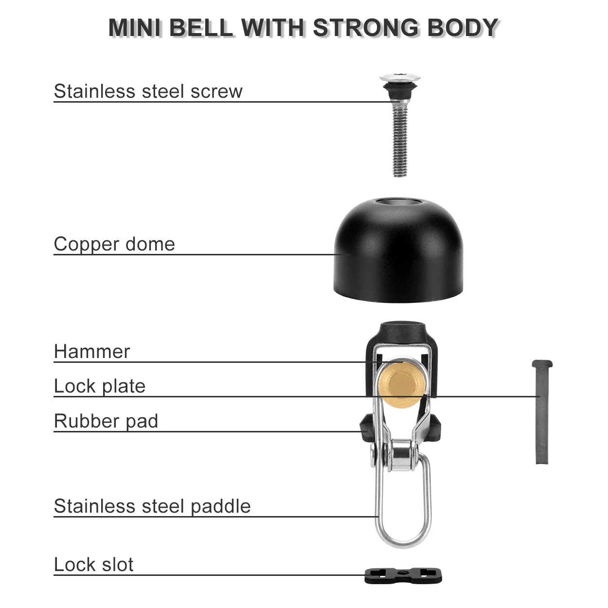 ROCKBROS Bike Classic Bicycle Bell  Loud Sound Bells - Image 9