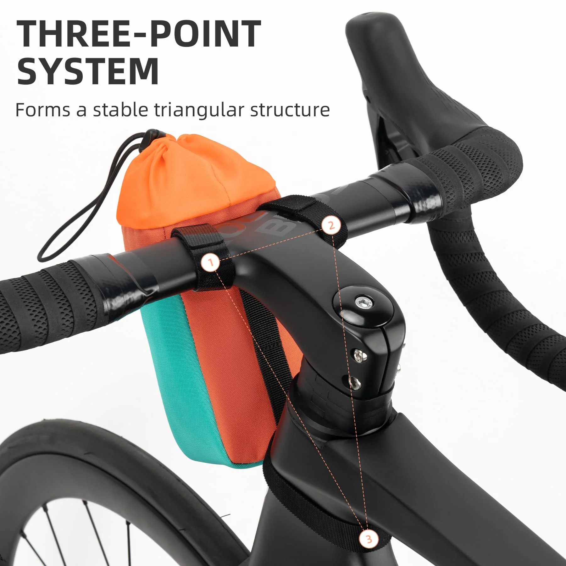 ROCKBROS Bike Cup Holder - Water Bottle Holder Bag with Pocket - Image 3