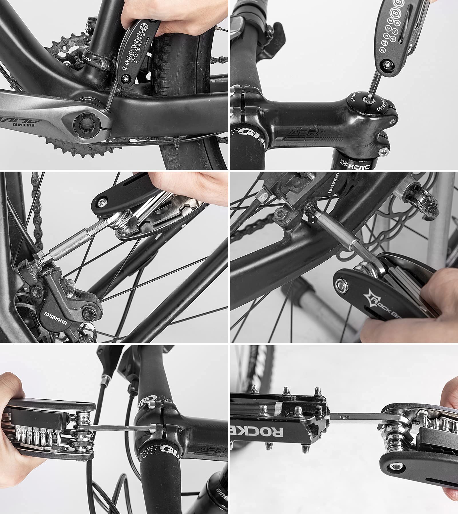 ROCKBROS Bike Foldable Repair Kit 16-in-1 Multi-Function Portable Allen Wrench and Tire Lever - Image 10