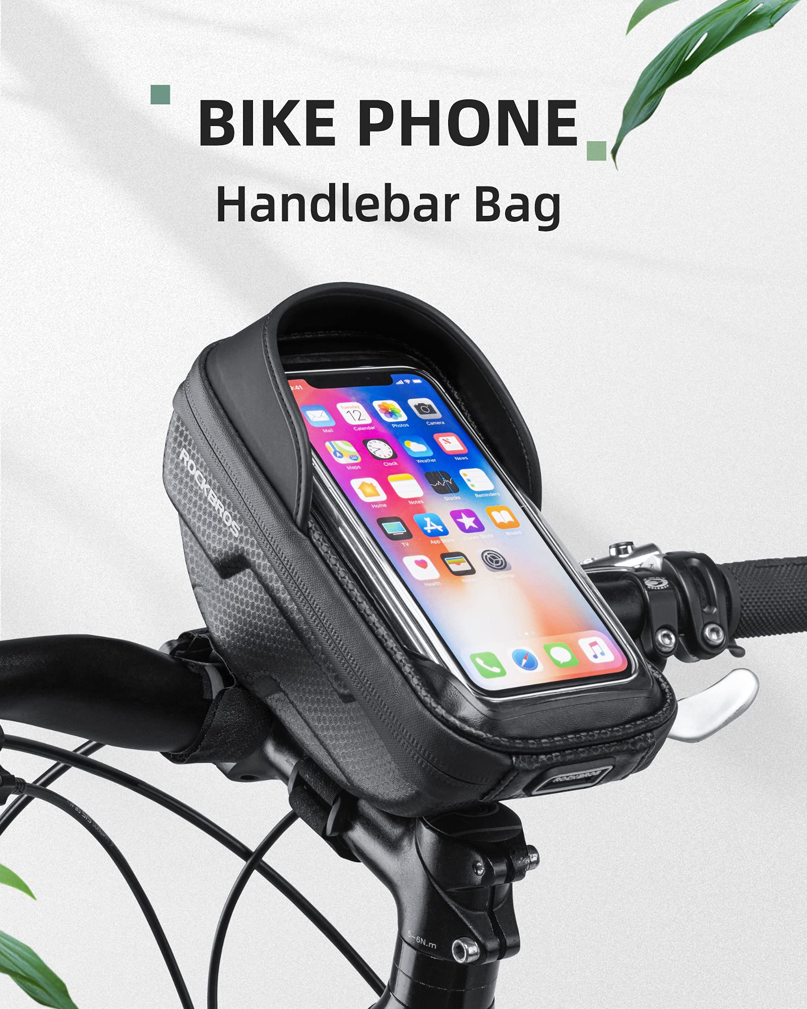ROCKBROS Bike Front Frame HandlebarWaterproof Bag below 6.5" - Image 8
