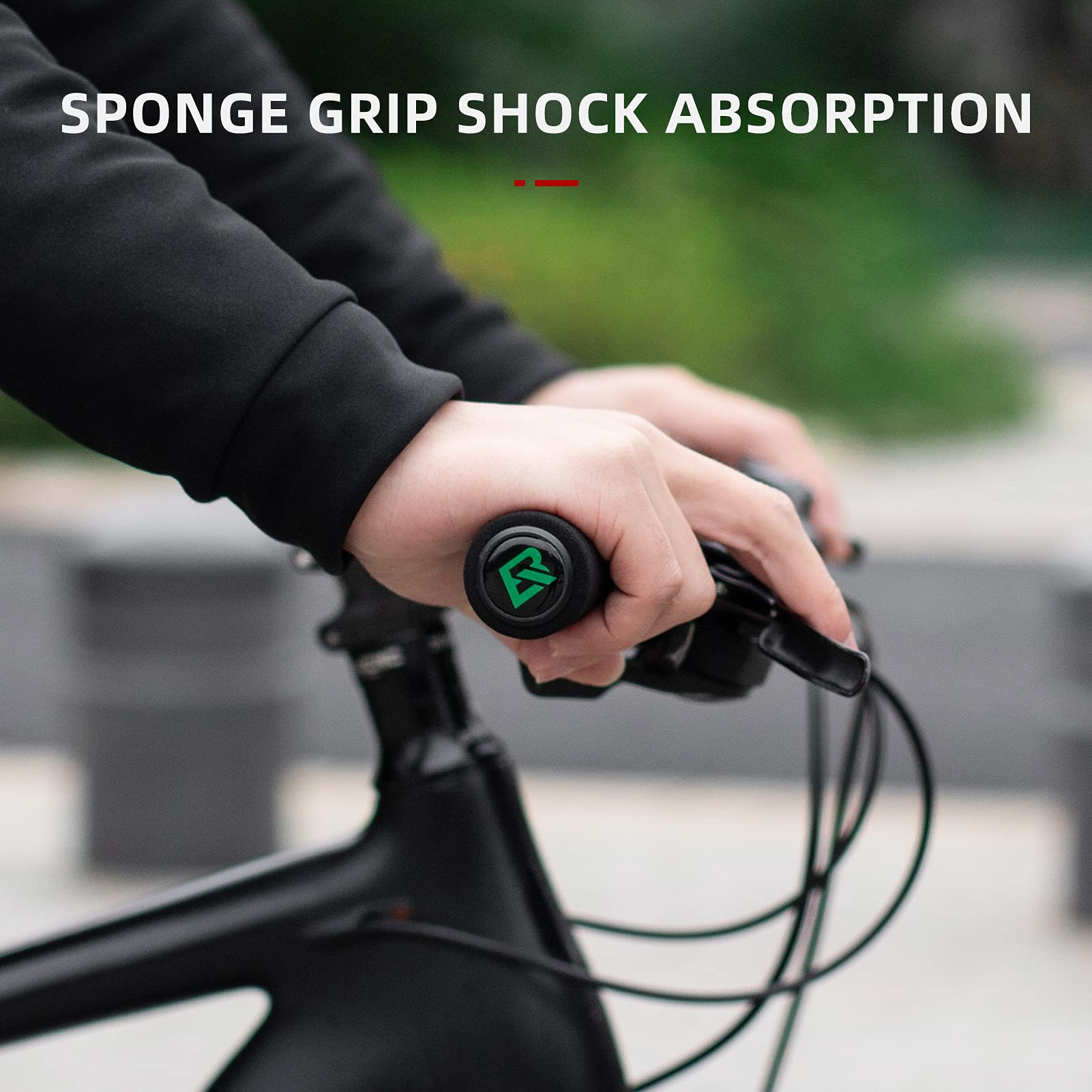 ROCKBROS Bike Grips Foam Single Lock on Bicycle  Soft Comfortable Non-Slip Bike Handle Grips - Image 17