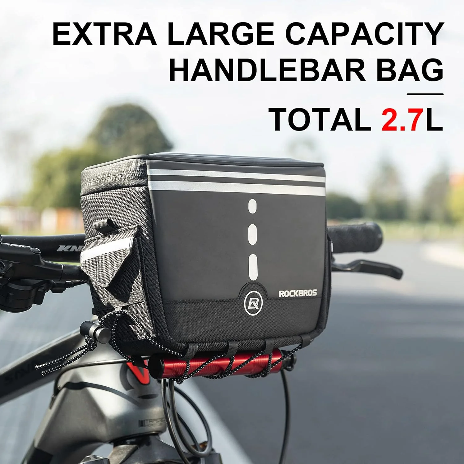ROCKBROS Bike Handlebar Bag Bicycle Front Storage Bags - Image 4
