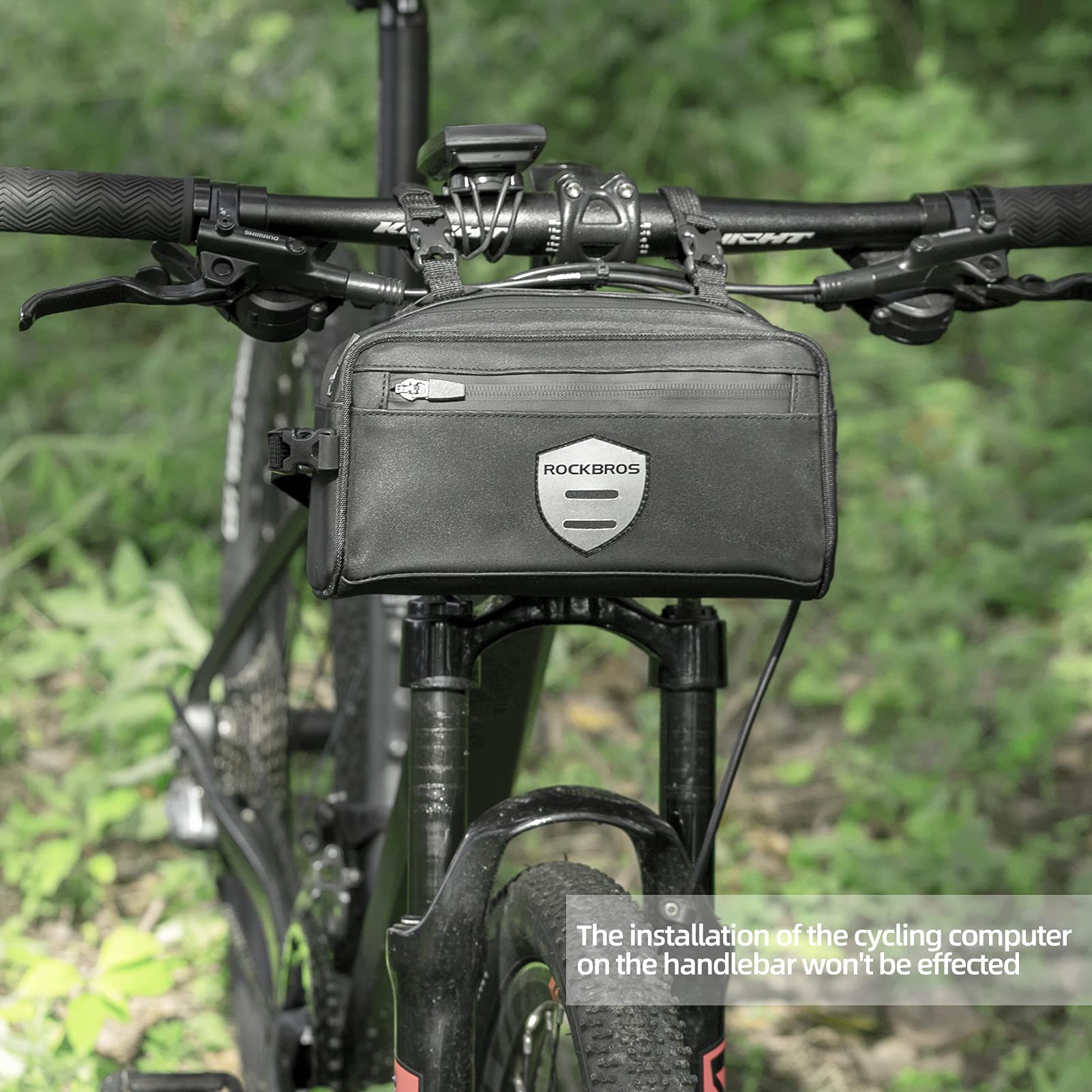 ROCKBROS Bike Handlebar  Front Frame Bag with Removable Shoulder Strap for Cycling - Image 6