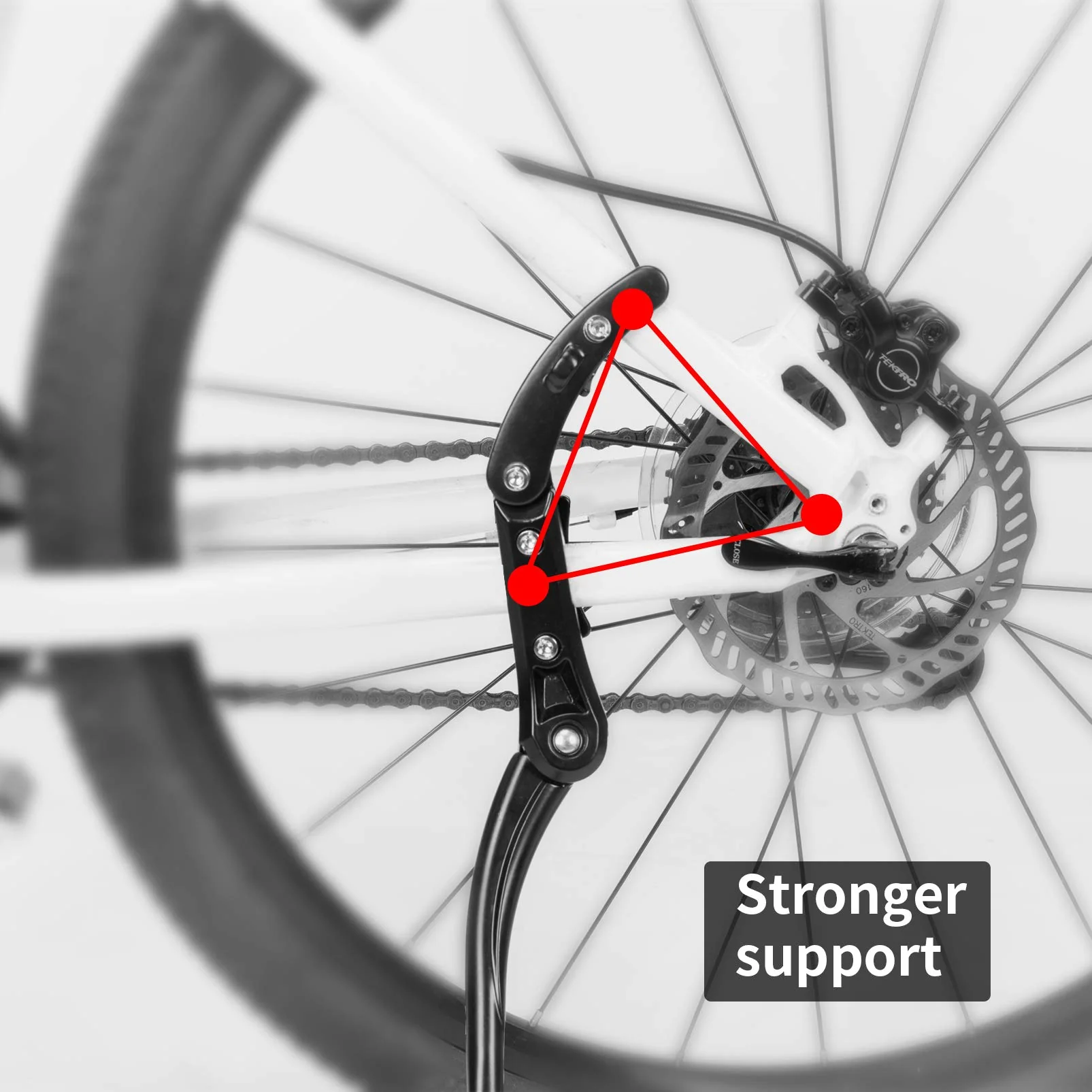 ROCKBROS Adjustable Bike Kickstand for 24“-28“ Bikes - Image 6