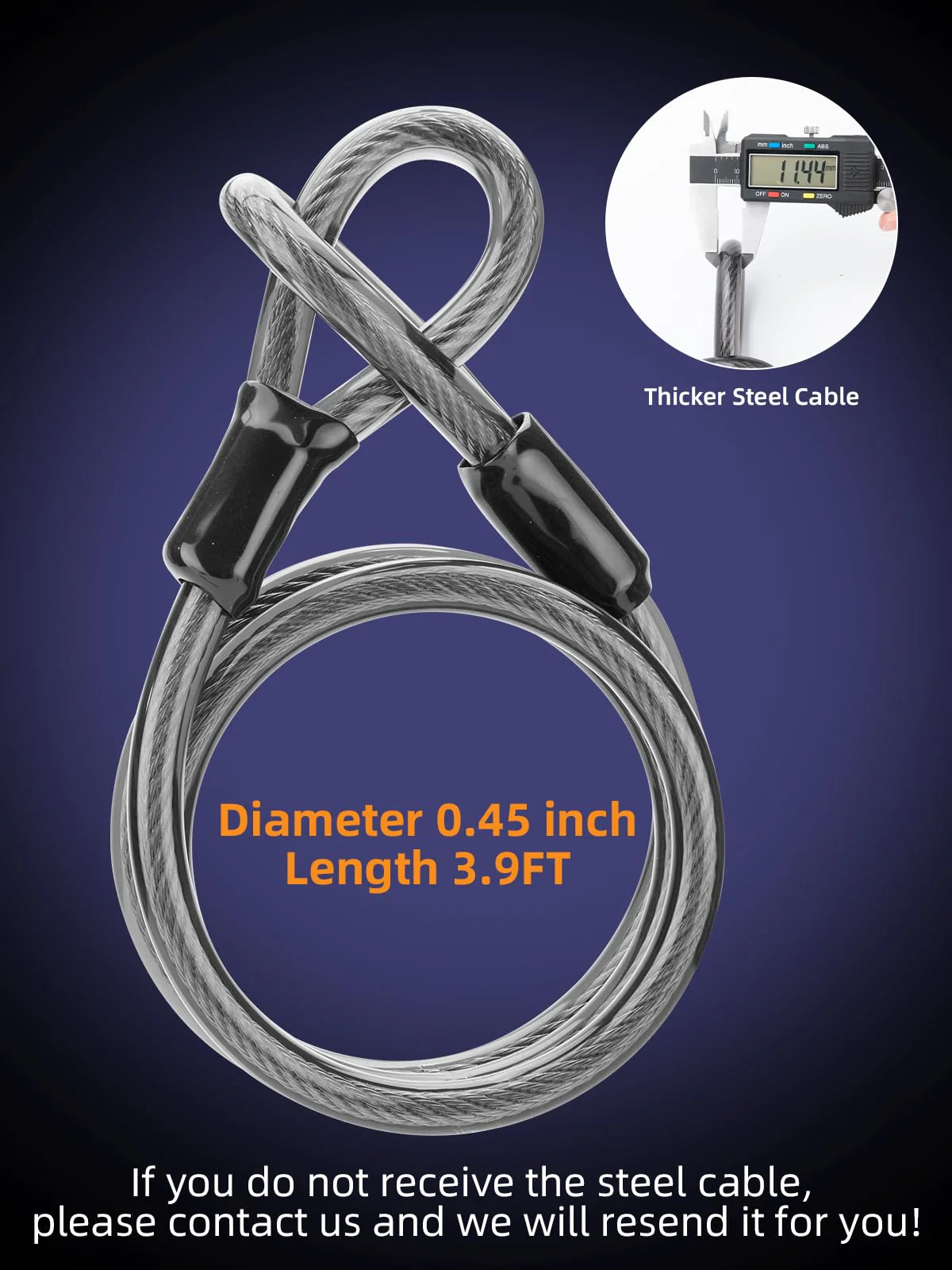 ROCKBROS Bike Lock Set Heavy Duty Bike U Lock with 4 Ft Security Steel Cable - Image 6