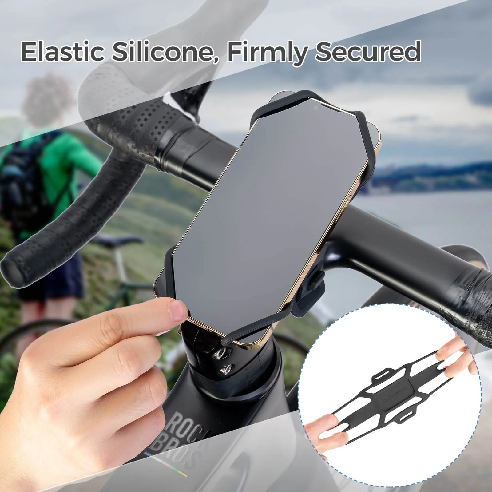 Bike Phone Mount Silicone Quick-Release - Image 3