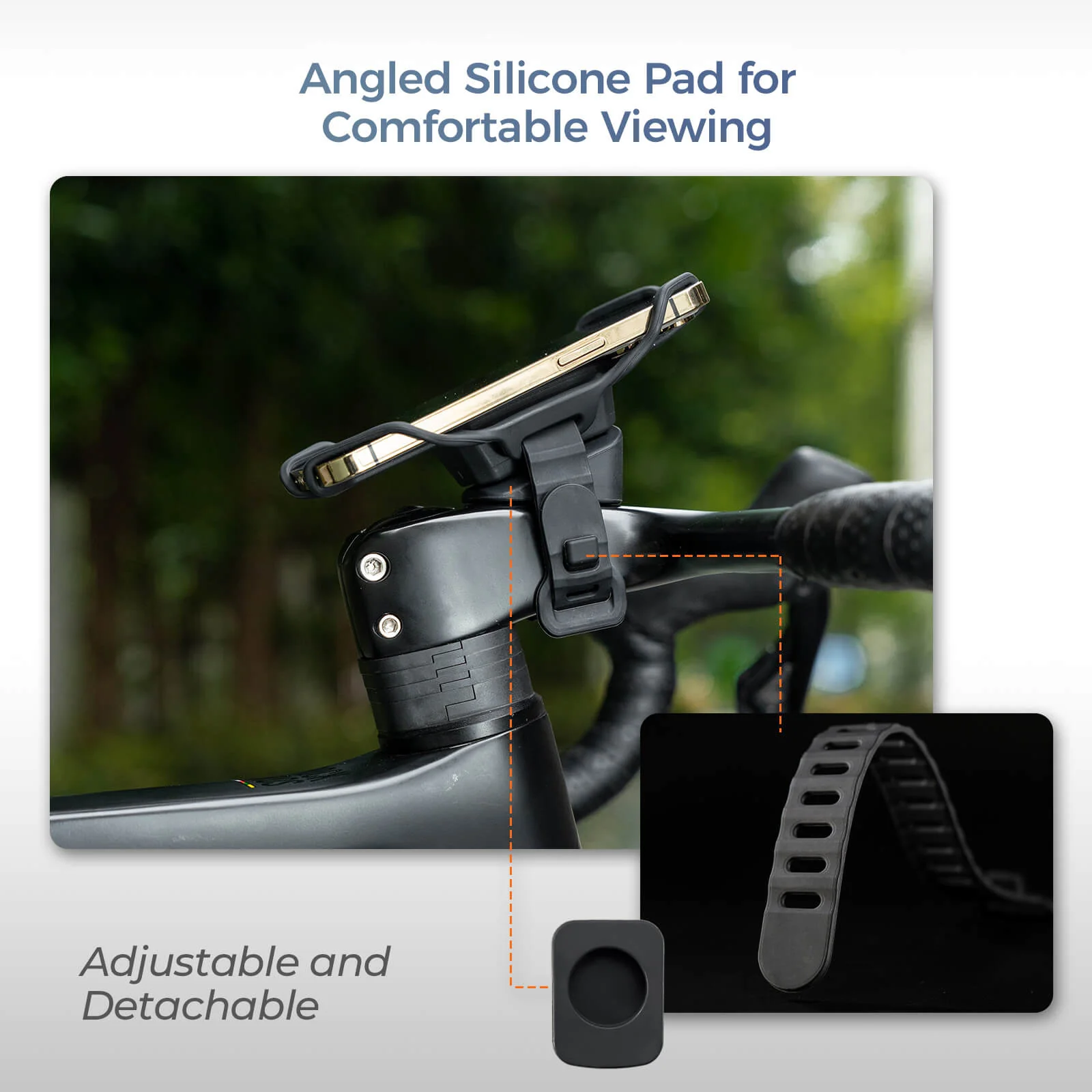 Bike Phone Mount Silicone Quick-Release - Image 5