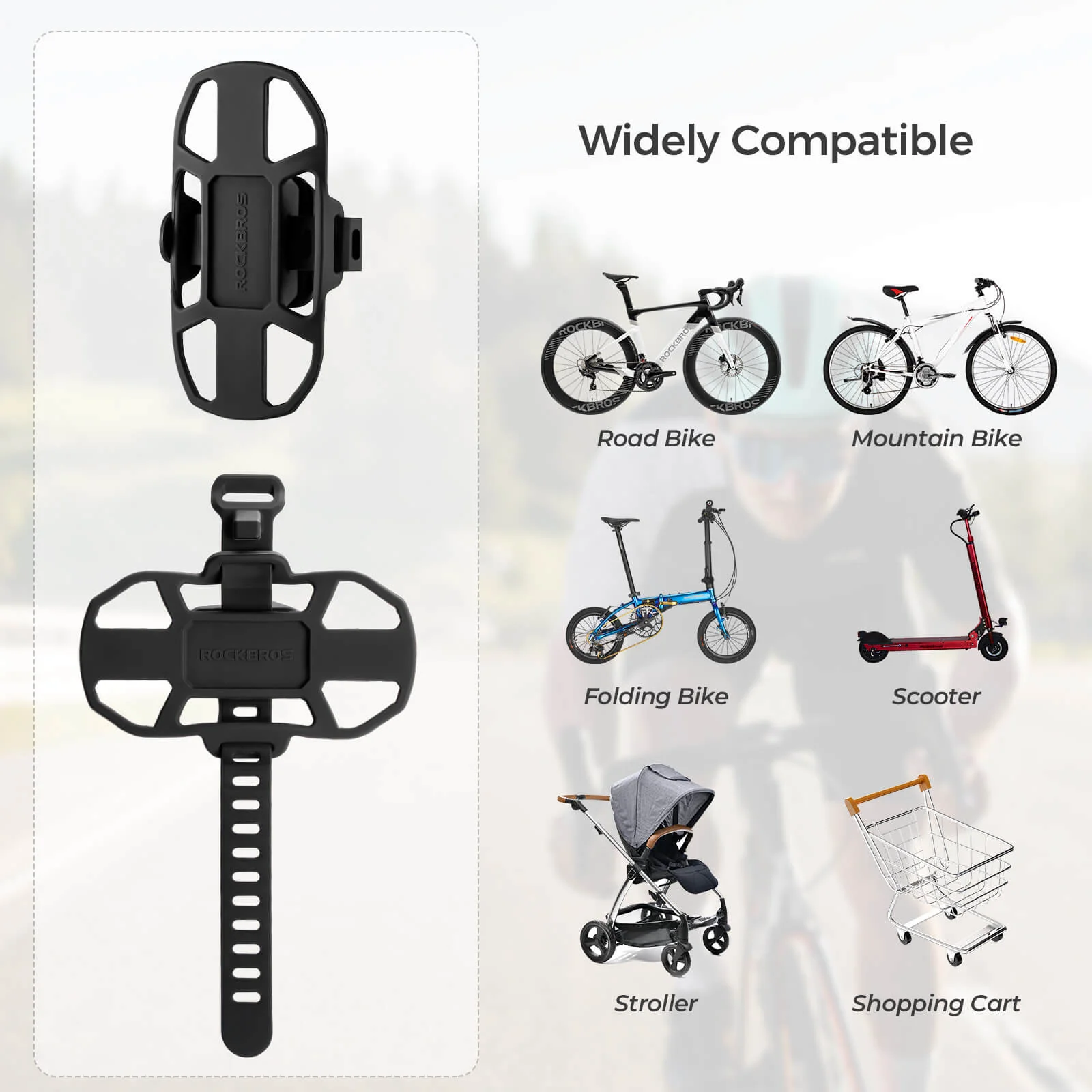 Bike Phone Mount Silicone Quick-Release - Image 6