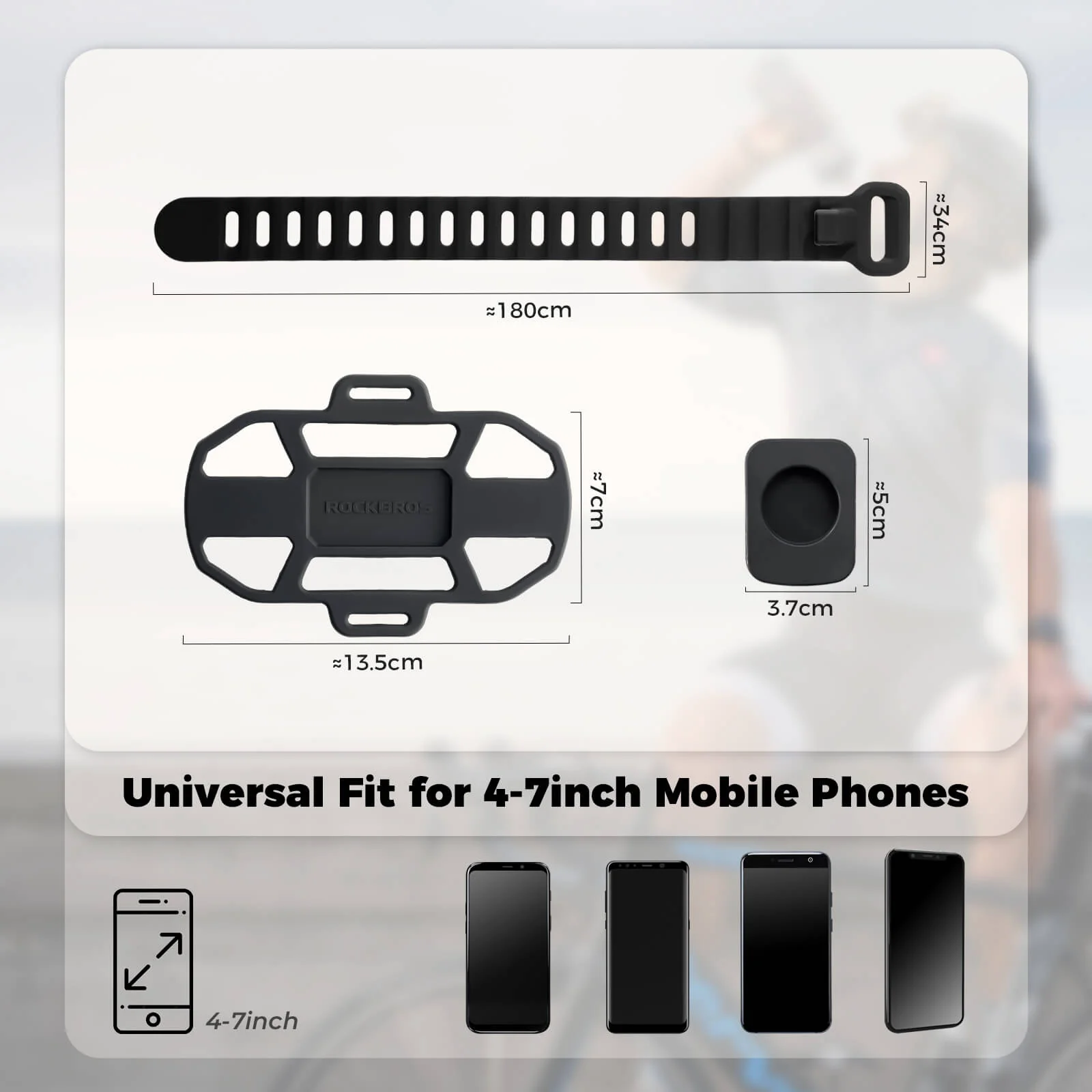 Bike Phone Mount Silicone Quick-Release - Image 7