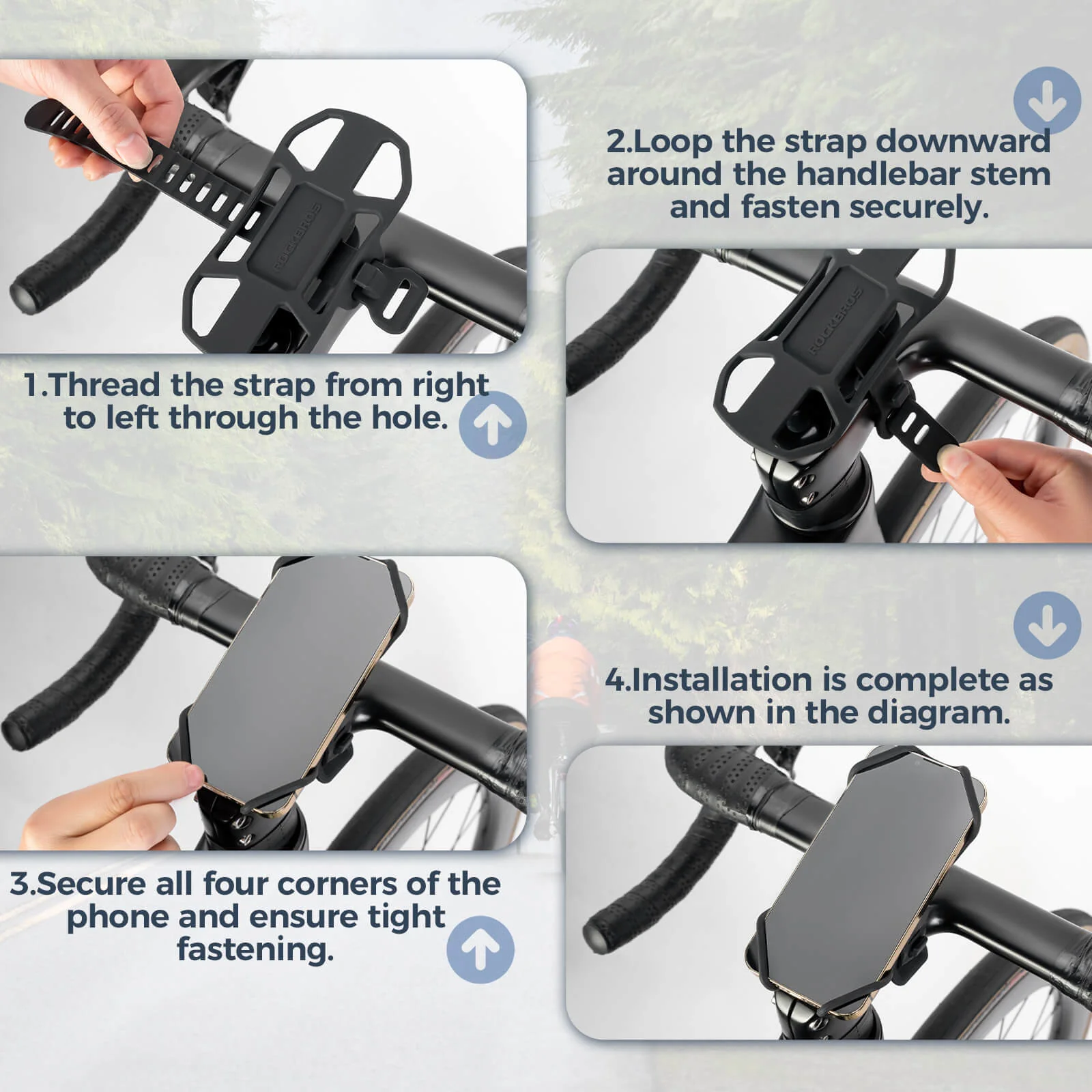 Bike Phone Mount Silicone Quick-Release - Image 8