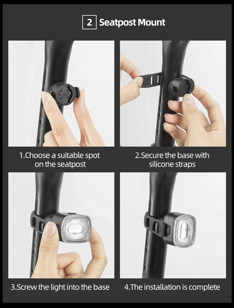 Q4 Tail Light Brake sensor USB with 7 Lighting Colors - Image 11