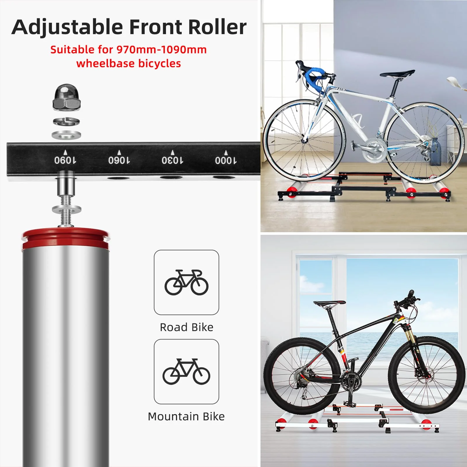 ROCKBROS Bike Rollers Adjustable Bike Trainer  Stand Foldable - Image 5