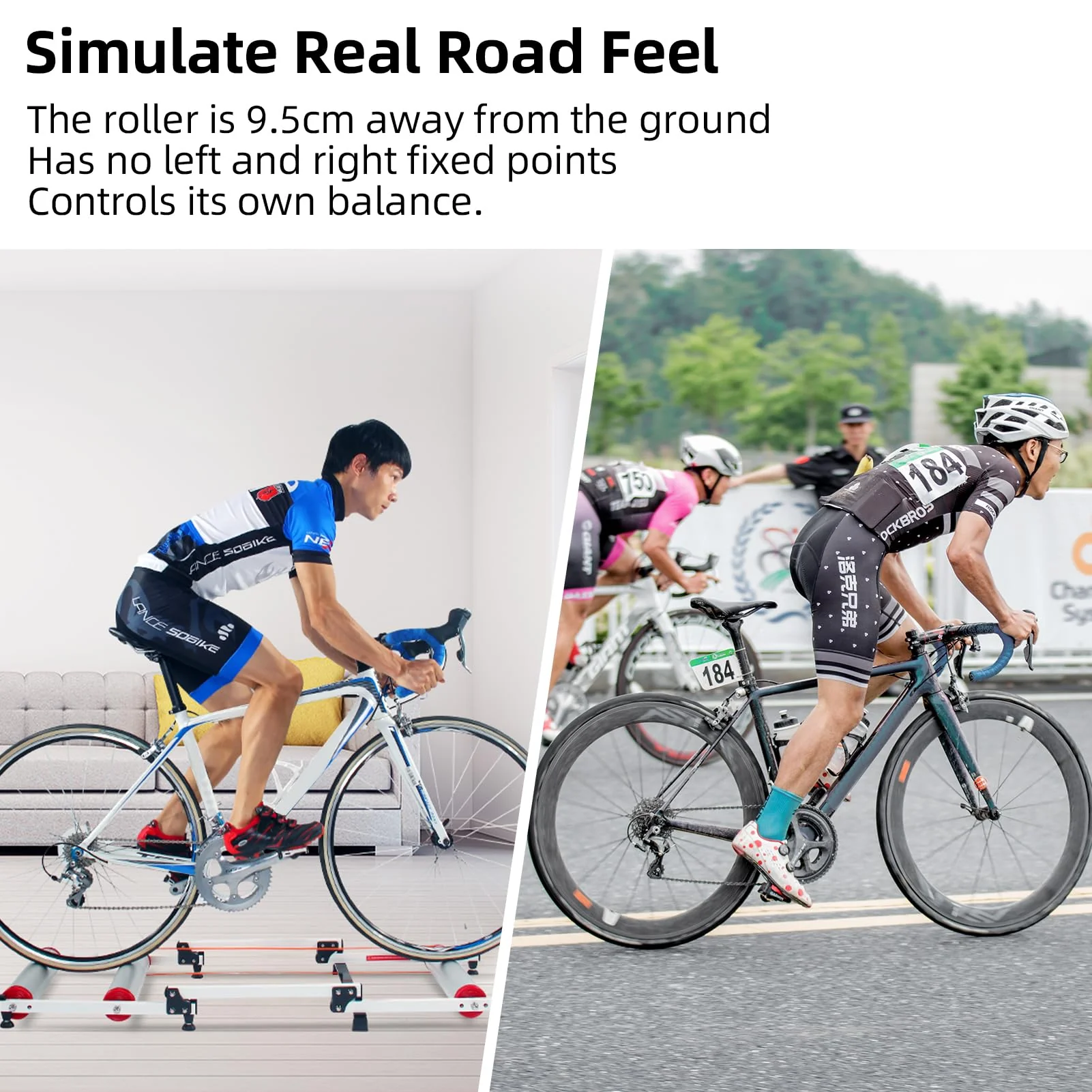 ROCKBROS Bike Rollers Adjustable Bike Trainer  Stand Foldable - Image 7