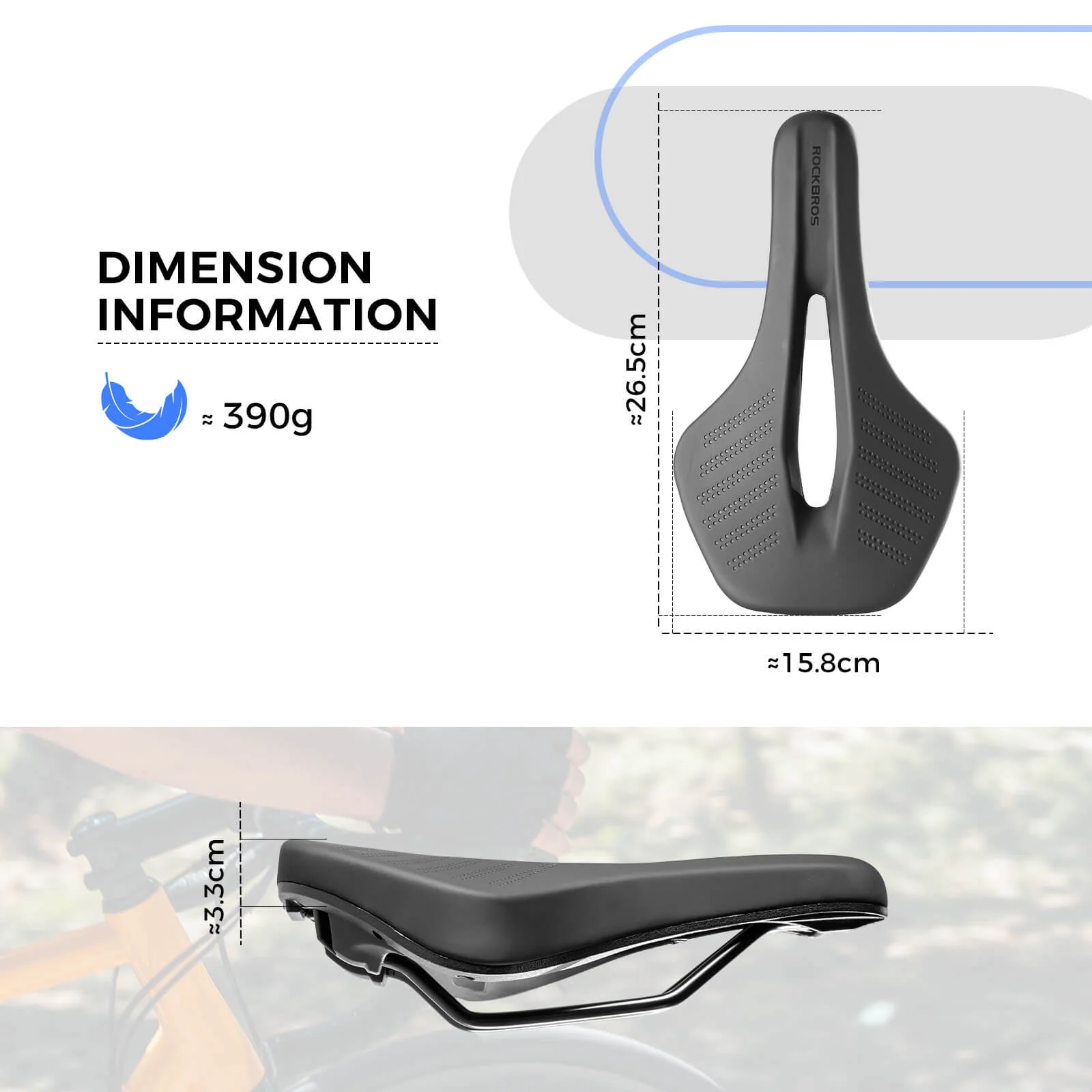 ROCKBROS Bike Saddle Breathable Comfort - Image 4