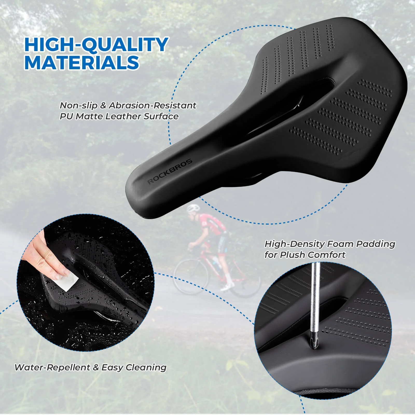 ROCKBROS Bike Saddle Breathable Comfort - Image 6