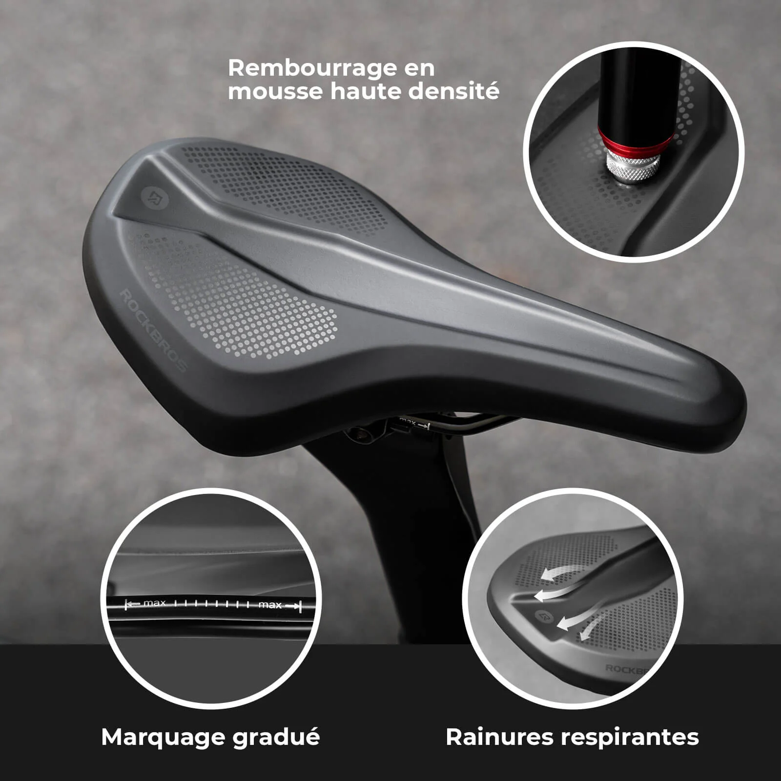 ROCKBROS Bike Saddle Comfortable - Image 6