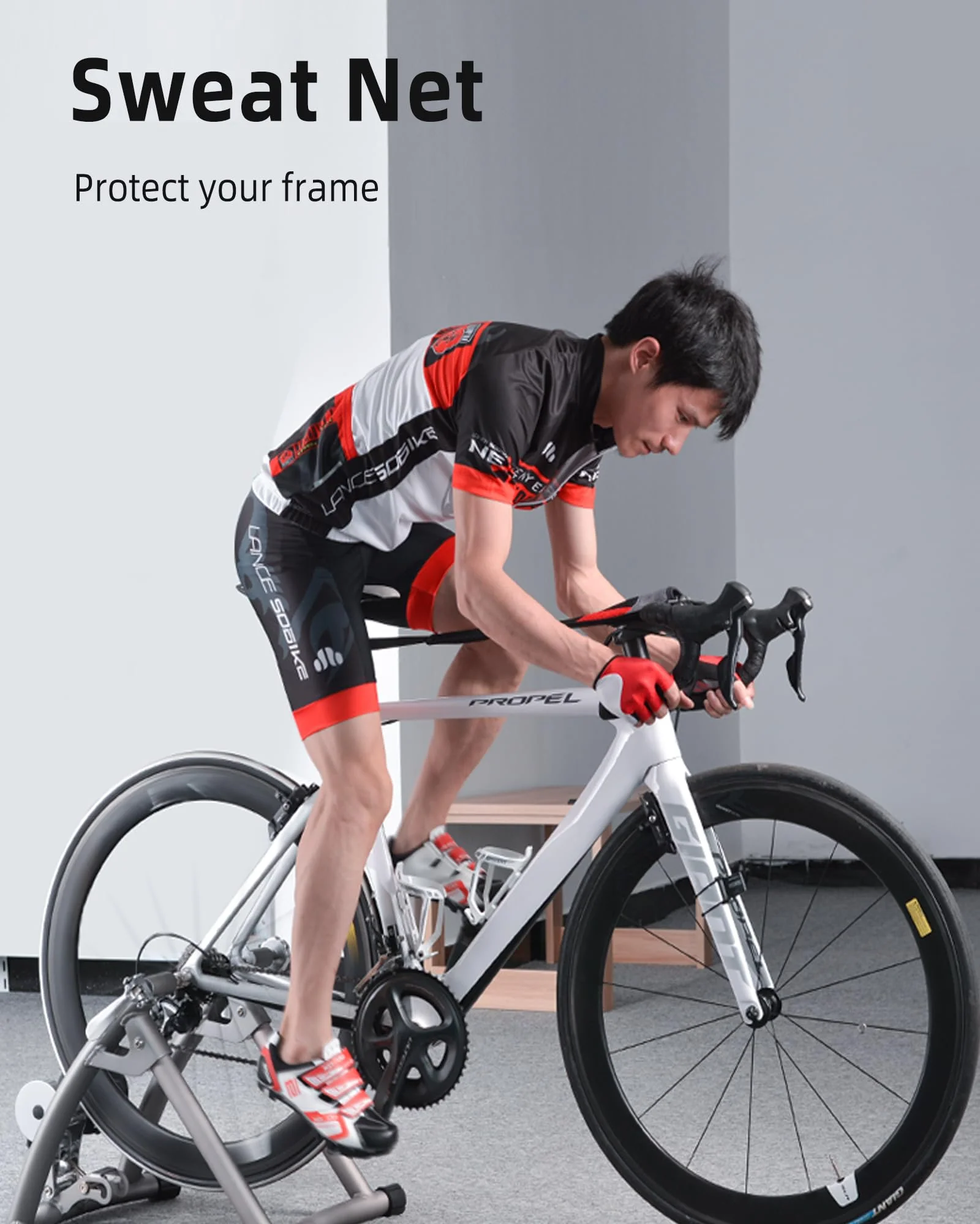 ROCKBROS Bike Sweat Guard, 11‘’ Wider Bike Trainer Sweat Guard - Image 3