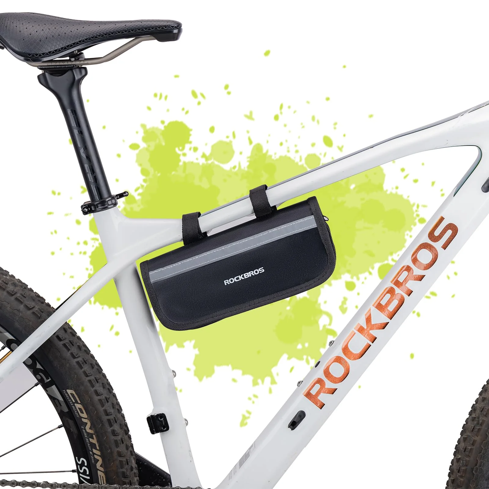 ROCKBROS Bike Tool Kit with Tire Pump, Multi-Function Tool, Patches, Portable Repair Bag - Image 6