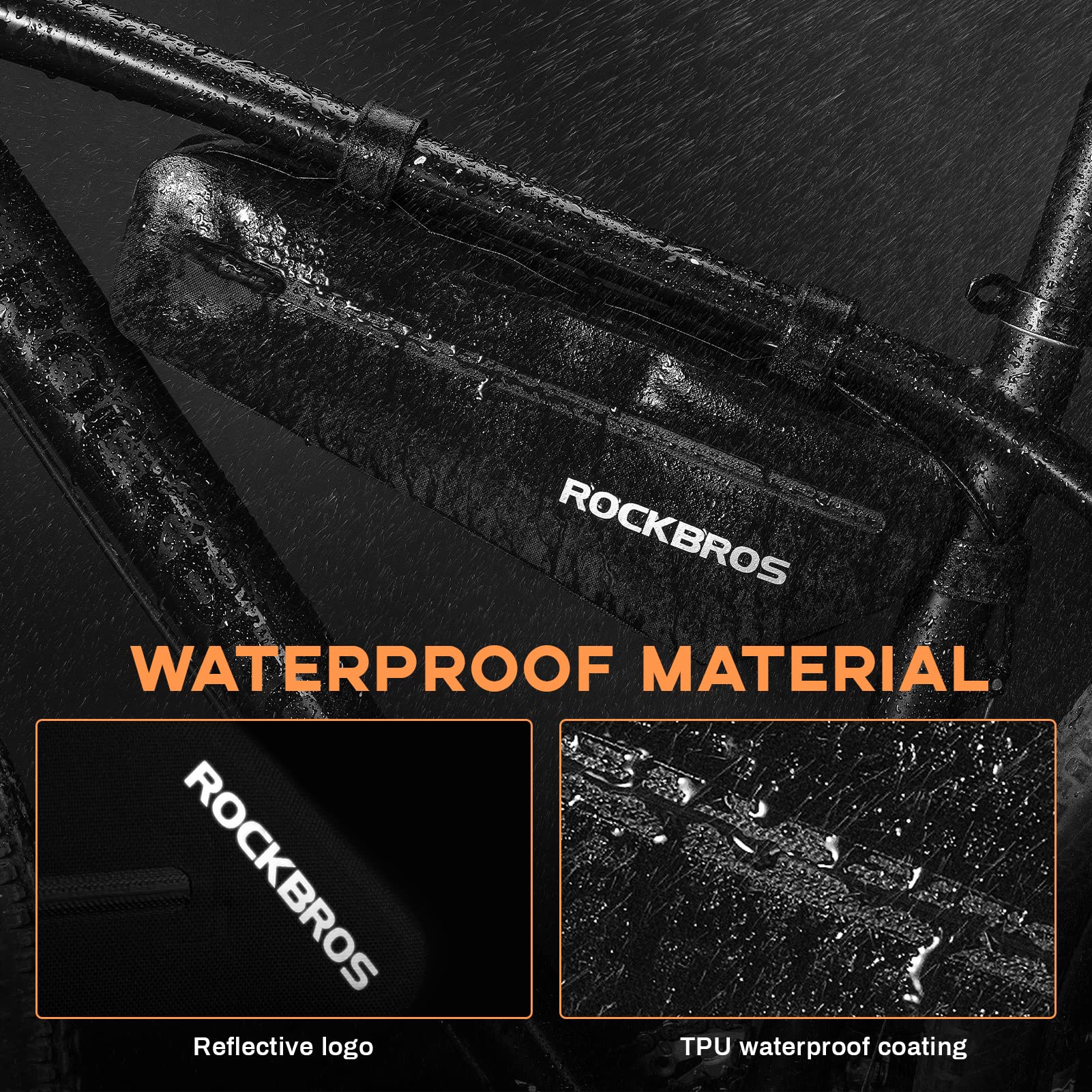 ROCKBROS Bike Top Tube Bag Bike Frame Bag For Super 73Waterproof  2 pieces combi - Image 2