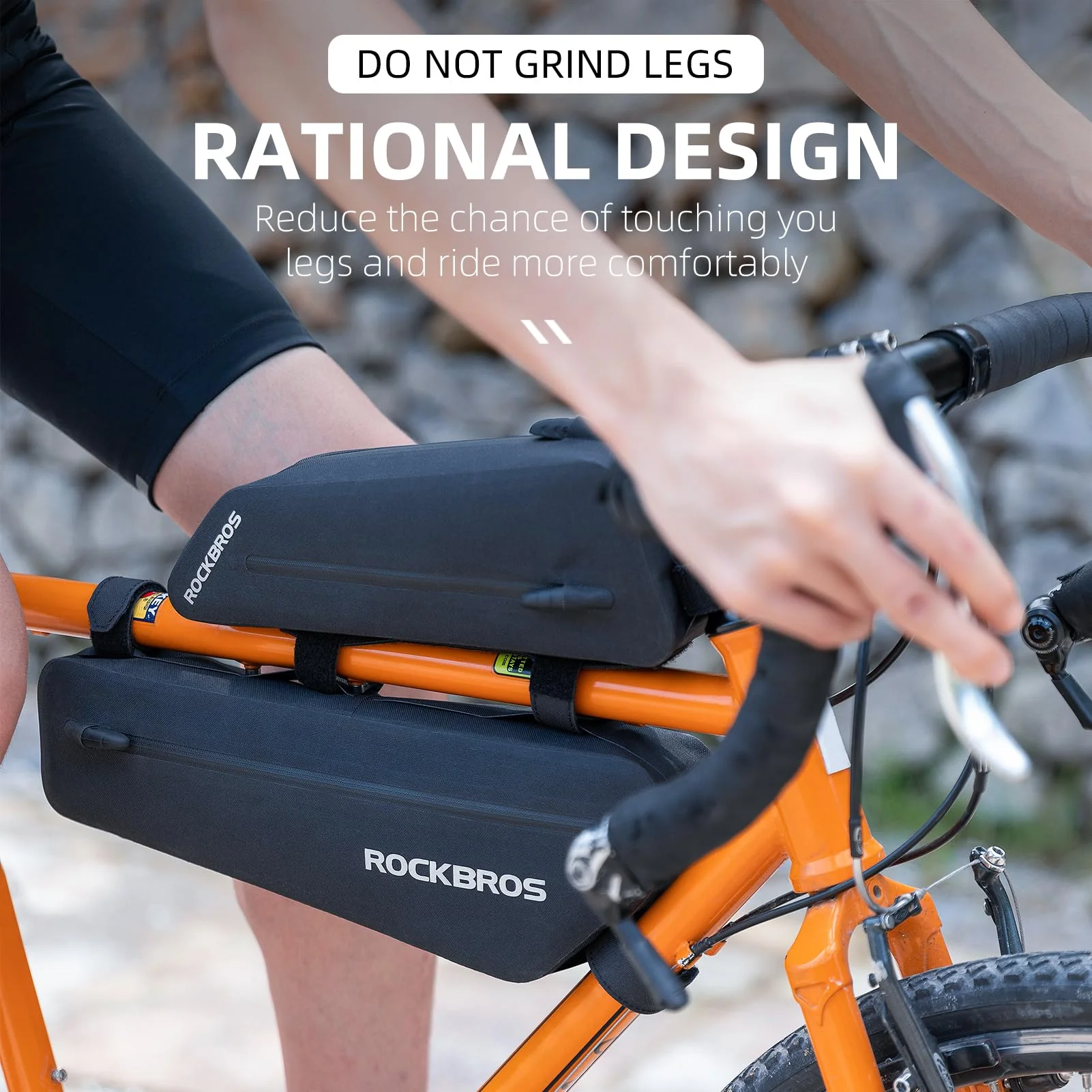 ROCKBROS Bike Top Tube Bag Bike Frame Bag For Super 73Waterproof  2 pieces combi - Image 4