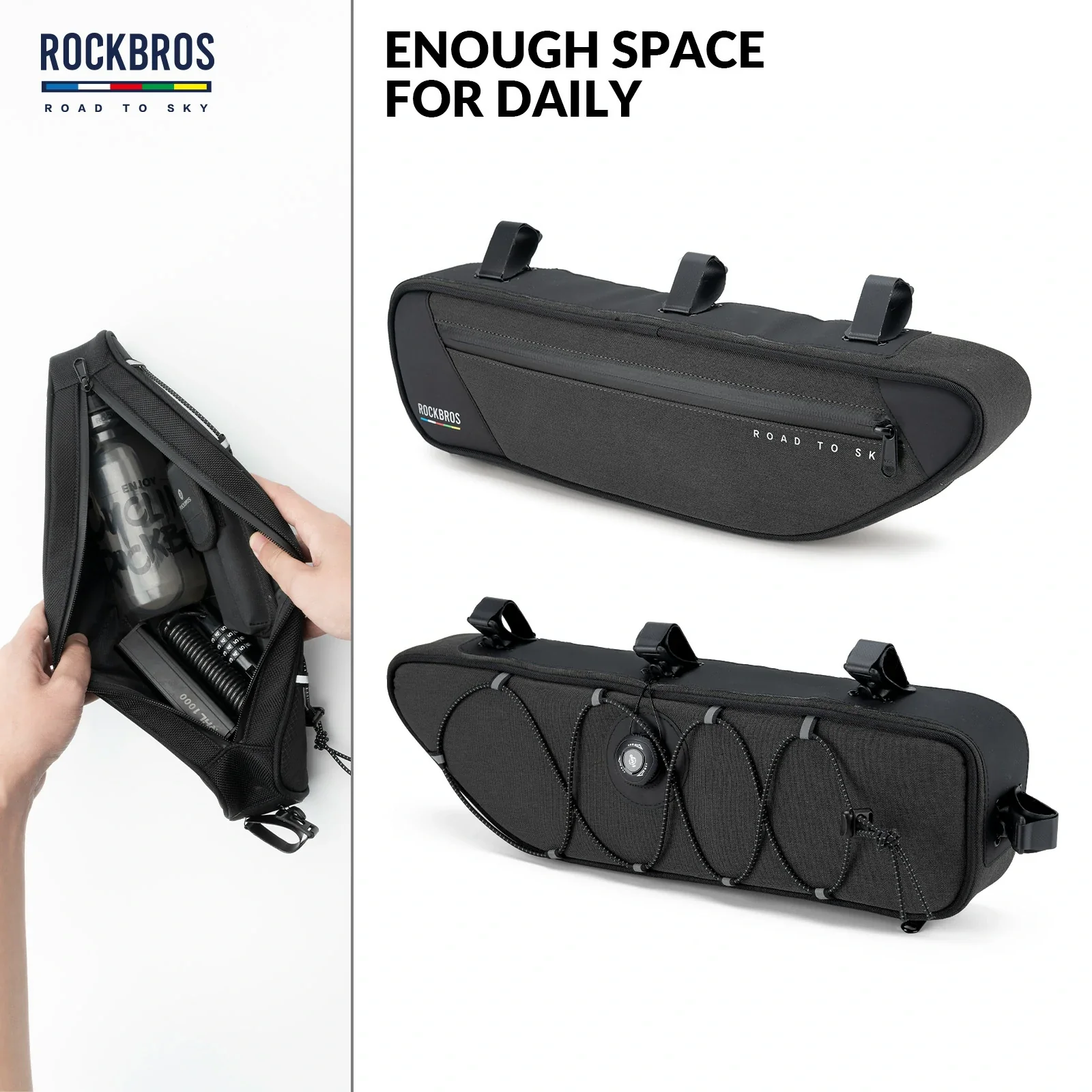 ROCKBROS Bike Triangle Bag-Road to sky - Image 10