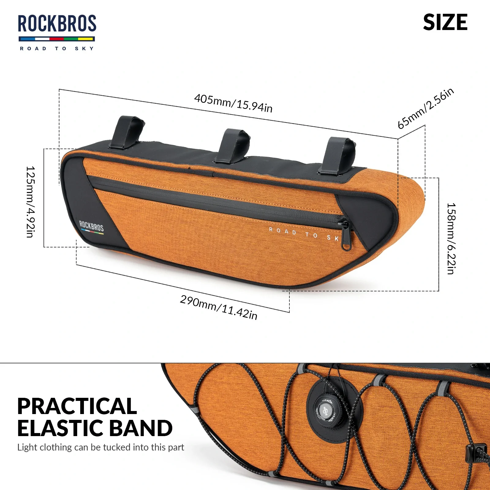 ROCKBROS Bike Triangle Bag-Road to sky - Image 16