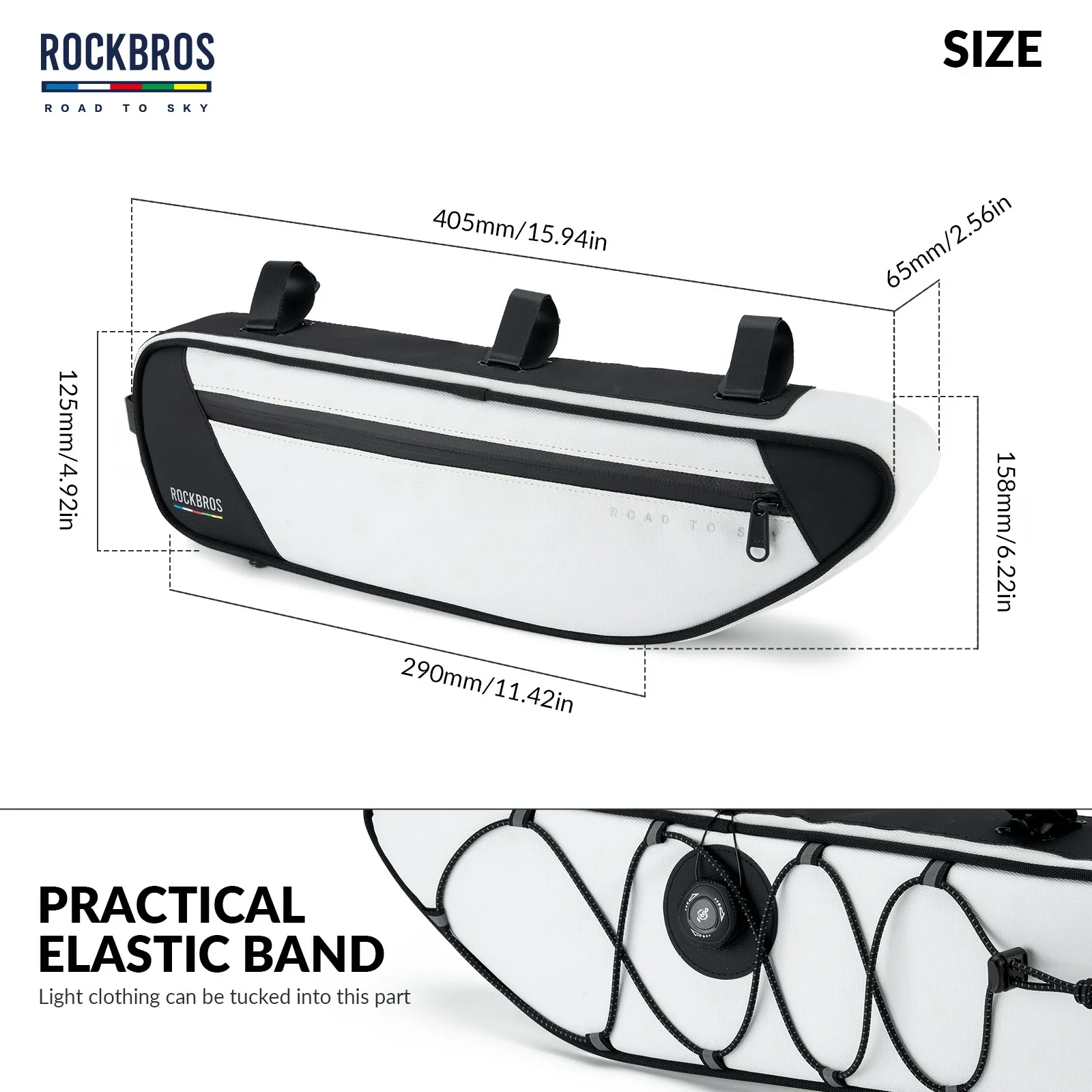 ROCKBROS Bike Triangle Bag-Road to sky - Image 17