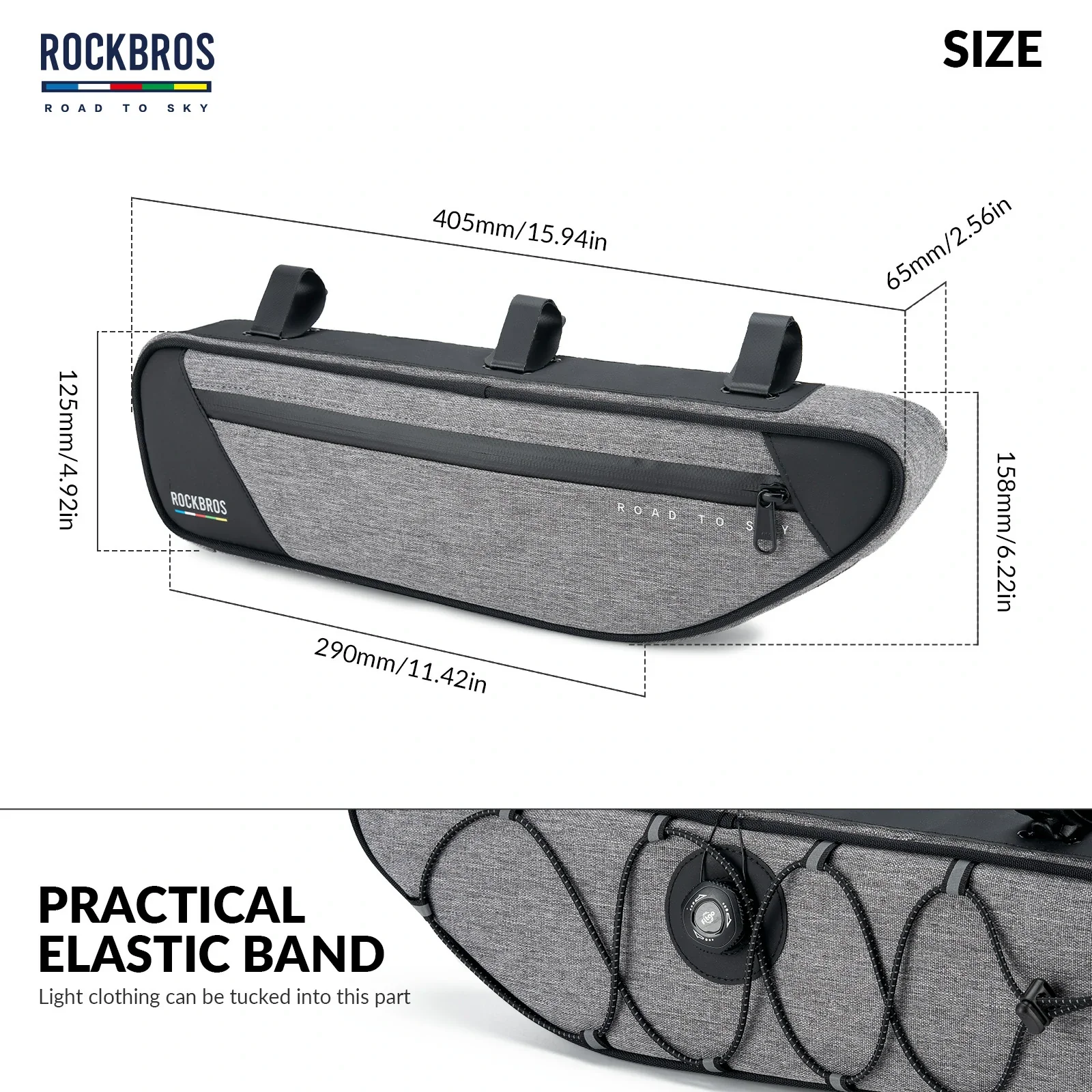 ROCKBROS Bike Triangle Bag-Road to sky - Image 18