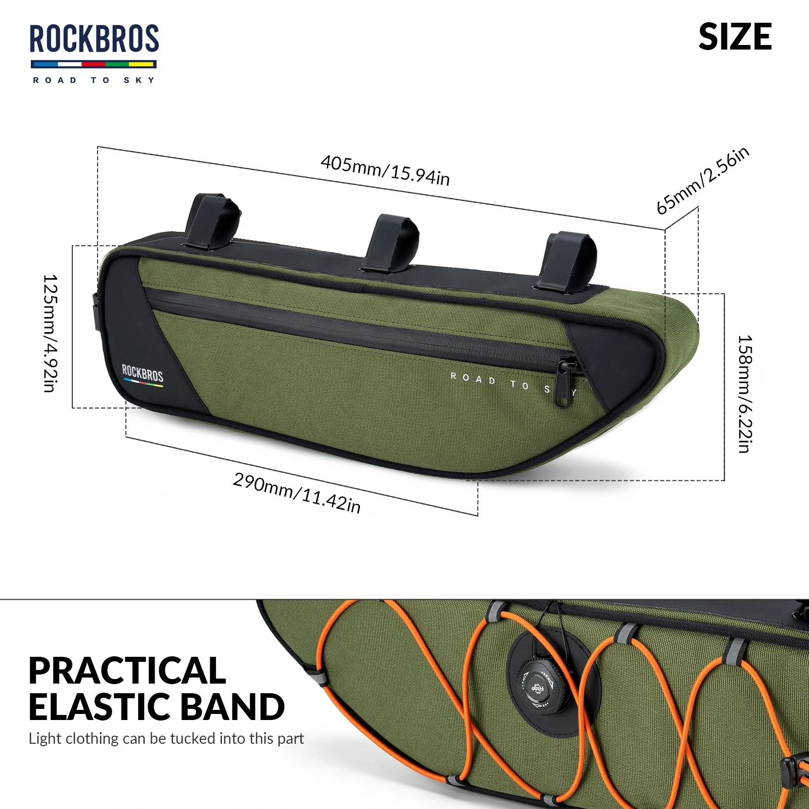 ROCKBROS Bike Triangle Bag-Road to sky - Image 19