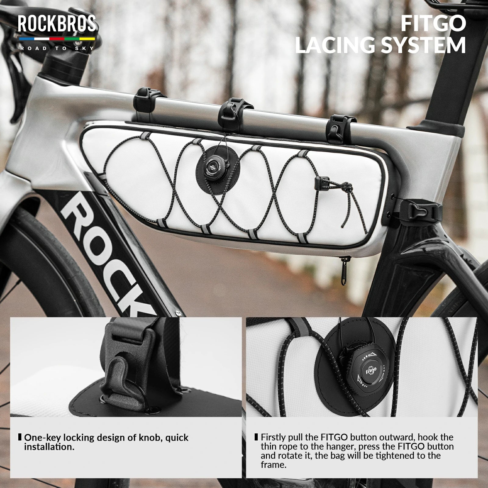 ROCKBROS Bike Triangle Bag-Road to sky - Image 22