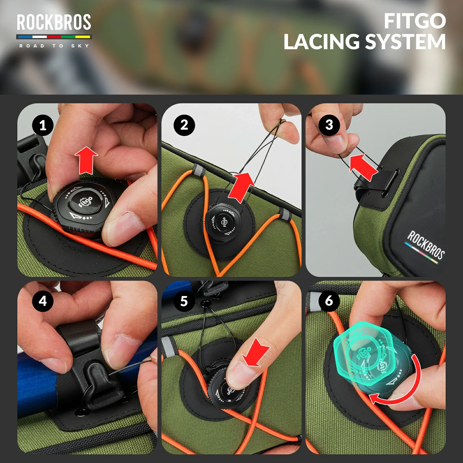 ROCKBROS Bike Triangle Bag-Road to sky - Image 26
