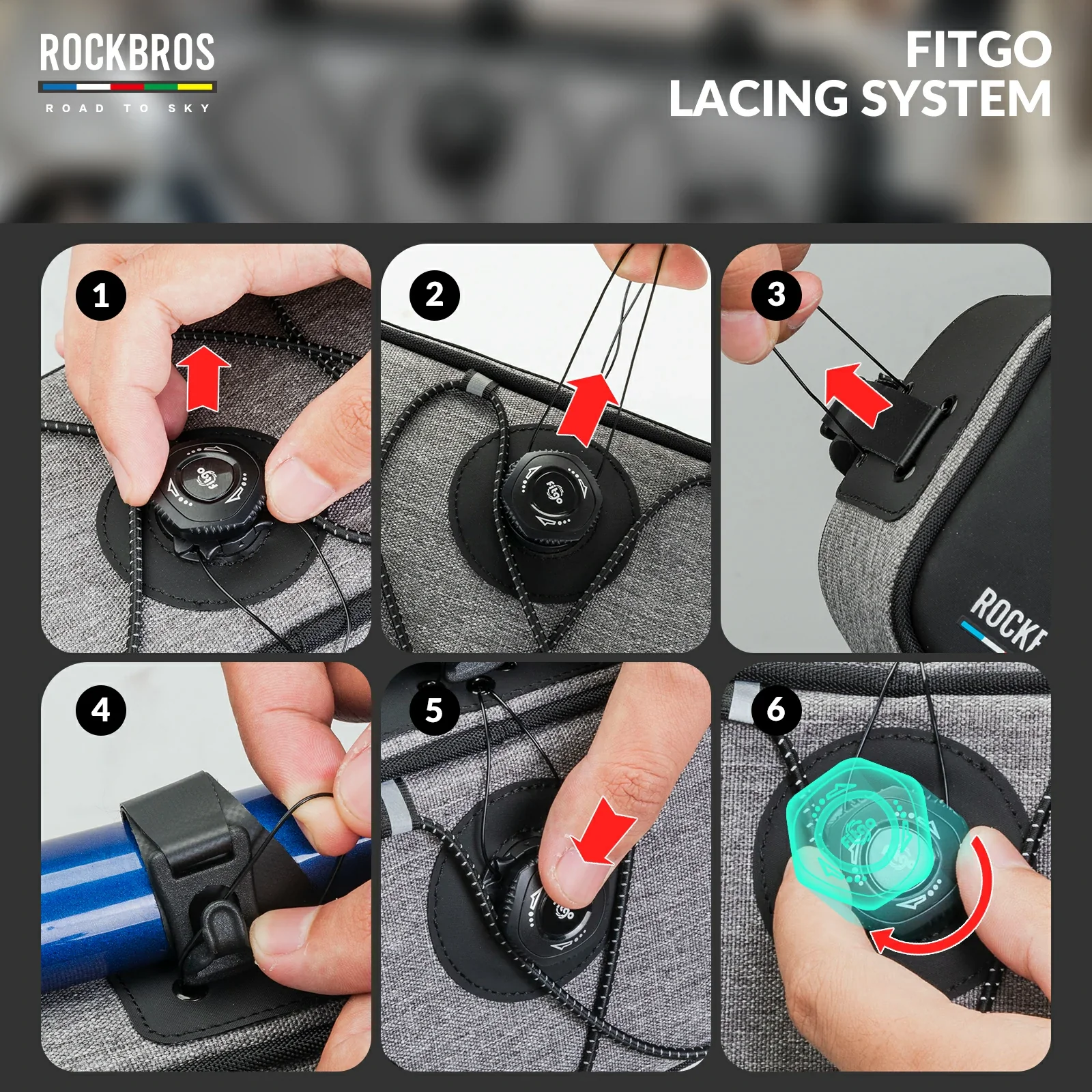 ROCKBROS Bike Triangle Bag-Road to sky - Image 30