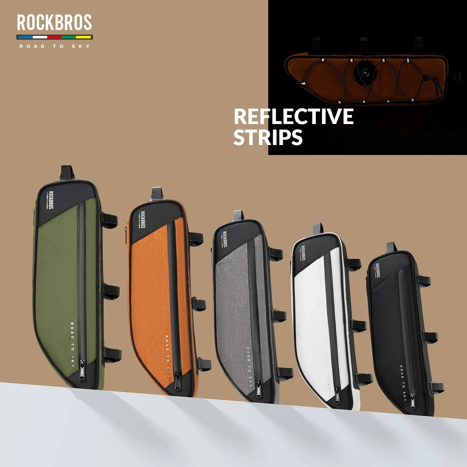 ROCKBROS Bike Triangle Bag-Road to sky - Image 36